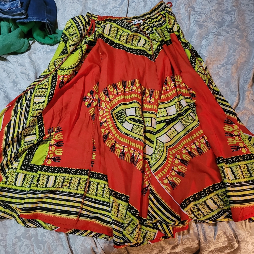 Red skirt